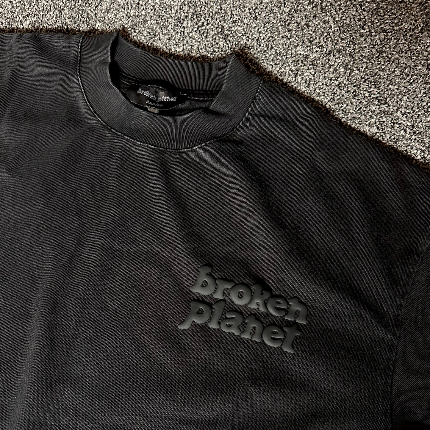 Broken Planet Basics T-Shirt Washed Midnight Black