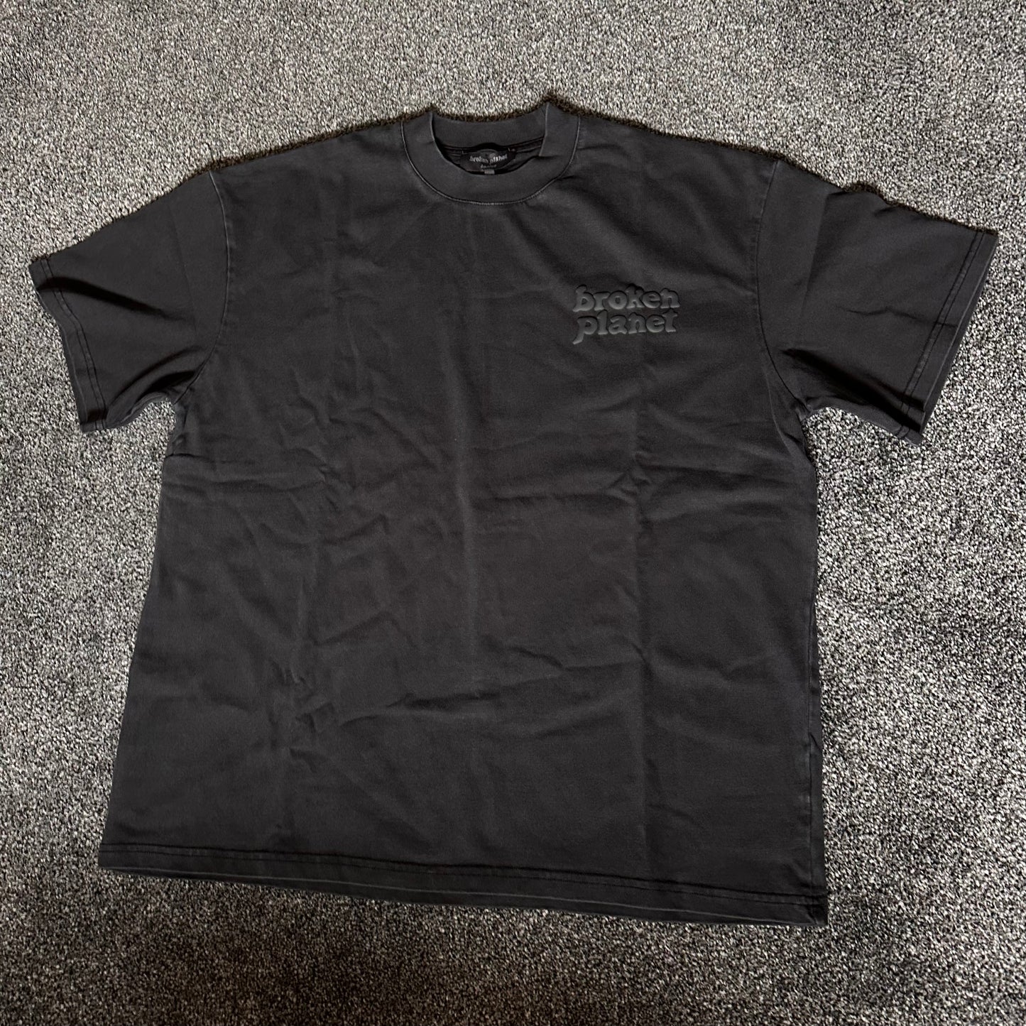 Broken Planet Basics T-Shirt Washed Midnight Black